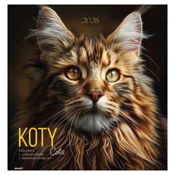 Kalendář Kalendarz 2026. Koty z ciekawostkami (PL)
