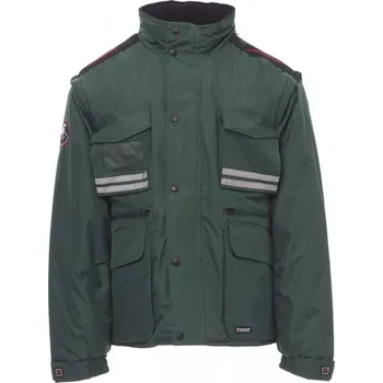 Pracovní oblečení PAYPER TORNADO 000209-0051 / Pánská zateplená bunda 2v1, odepínací rukávy - green XL