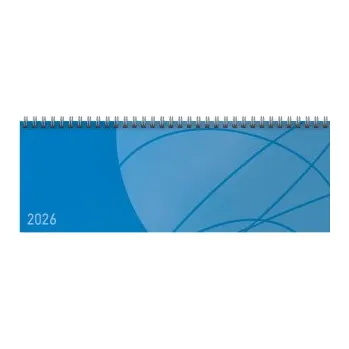 Kalendář Tischkalender quer Professional Colourlux 2026 blau (DE)
