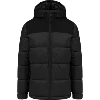 Dámská bunda KARIBAN VINTAGE K6163 / Prošívaná bunda s kapucí - black XXXL