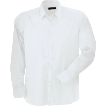 Pánská košile DAIBER JN 193 / Pánská elastická košile "Slim Fit" s dlouhým rukávem - white XL