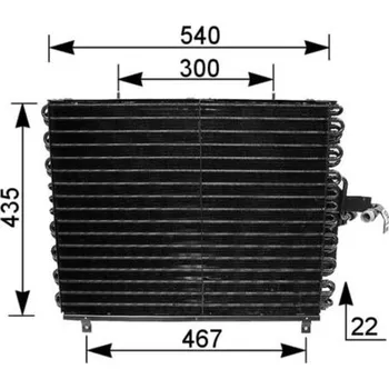 Výparník klimatizace Kondenzátor, klimatizace MAHLE AC 166 000S