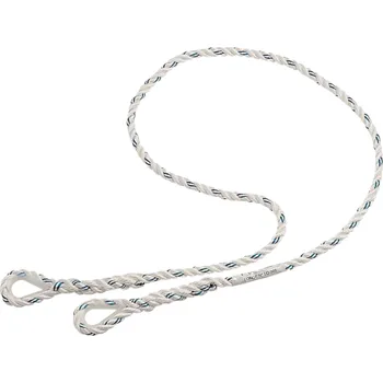 Lano DELTA LO007100 / Lano s náprstkovými přezkami - bílá 1,50 m