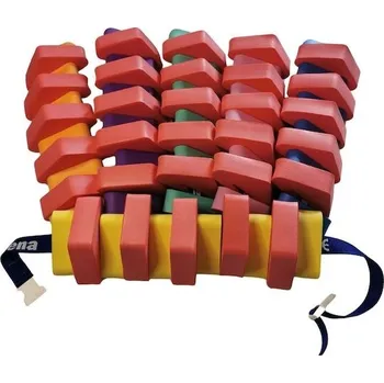 Plovací pás Plavecký pás 1000 ČERVENÝ, mix barev