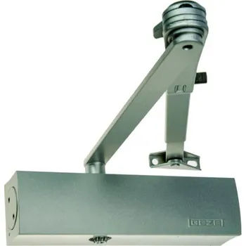 Zavírač dveří GEZE TS 2000 V BC zavírač stříbrný s aretačním (vypínatelným) ramínkem