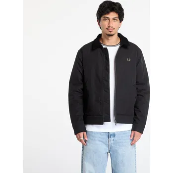 Pánská softshellová bunda Bunda FRED PERRY Cotton Caban Jacket Black XL