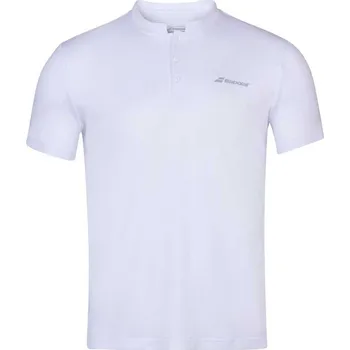 Pánské oblečení BABOLAT PLAY MEN POLO WHITE 2021 pánské polo