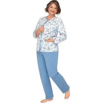 Dámské pyžamo Dámské pyžamo Martel Maria - bavlna Modrá XL