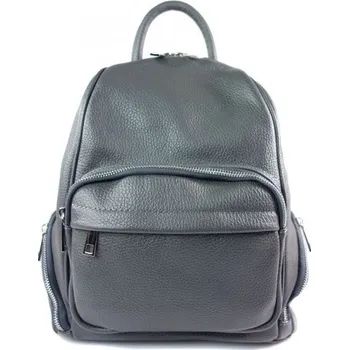 Městský batoh Dámský kožený batoh Vera Pelle VP344C šedý