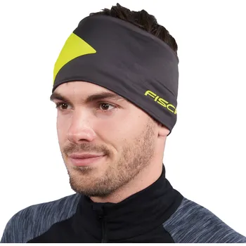 Zimní čelenka Fischer Oberstdorf Light Headband - black/neon yellow uni