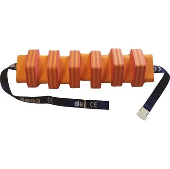 Plavecký pás 1300 ČERVENÝ - PRUH, červeno-oranžový pruh.