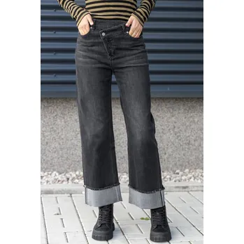 Dámské džíny M.O.D.miracle of denim M.O.D. široké džíny Nubia tmavě šedé Velikost: 28/28