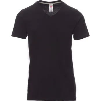 Pánské tričko PAYPER V-NECK 000103-0026 / Pánské tričko s krátkým rukávem a výstřihem do V - černá XS