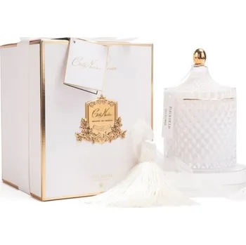 Svíčka Côte Noire - Large Art Deco svíčka White & Gold, Čaj z květů jasmínu