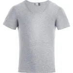 PROMODORO 3082 / Pánské tričko "slim fit" s výstřihem do V - sports grey S