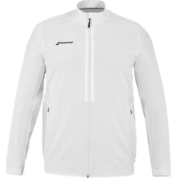 Pánská větrovka BABOLAT PLAY JACKET MEN WHITE 2024 pánská bunda - L