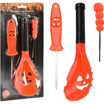 Koopman International Sada nářadí na vyřezávání dýní na Halloween 3 díly