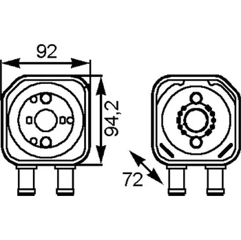 Chladič motoru Olejový chladič, motorový olej MAHLE CLC 164 000S