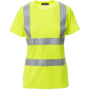 Dámské tričko PAYPER AVENUE LADY FLUORESCENT 001483-0028 / Dámské tričko s reflexními pruhy - žlutá M