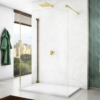 RONAL WALK IN CADURA Boční stěna v 90° zlatá Screen CAT31101287