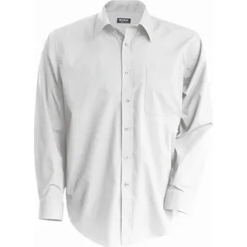 Pánská košile KARIBAN VINTAGE K537 / Pánská nežehlivá košile s dlouhým rukávem - white XXXL