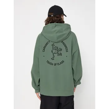 Pánská mikina Carhartt WIP Stamp HD (duck green/black) M, zelená