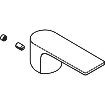 Hansgrohe - Ovládací páka Rebris E, matná černá 94645670