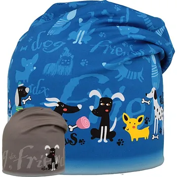 Kojenecká čepice RDX Funkční čepice dlouhá oboustranná Friends Modrá Vel. 5