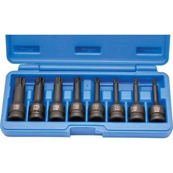 Gola hlavice Sada kovaných prodloužených hlavic 1/2"- (TORX) T30-T80