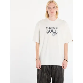 Pánské tričko Tričko A BATHING APE Graffiti Bape Logo Relaxed Fit Tee 1 Ivory XXL