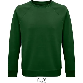 Pánská mikina SOL´S SPACE / Unisex bio raglánová mikina - bottle green XXS