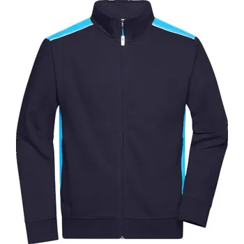 Pánská mikina DAIBER JN 870 / Pánská pracovní mikina - navy/turquoise 6XL