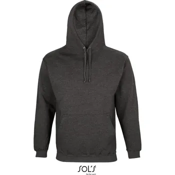 Pánská mikina SOL´S CONDOR / Unisex mikina s kapucí - charcoal grey XL