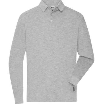 DAIBER JN 1842 / Pánská pracovní polokošile s dlouhým rukávem - grey heather 6XL