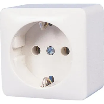 Elektrická zásuvka REIMO Povrchová zásuvka 230 V - bílá, bez obalu
