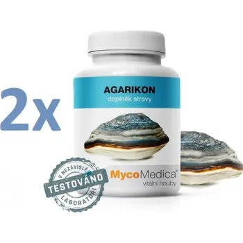 Náplast MycoMedica Agarikon 2 x 90 kapslí + Sada náplastí Hartmann Cosmos s polštářkem 5 kusů