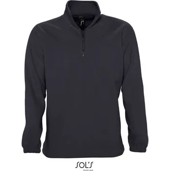 Pánská mikina SOL´S NESS / Pánská fleecová mikina s 1/2 zipem - charcoal grey L