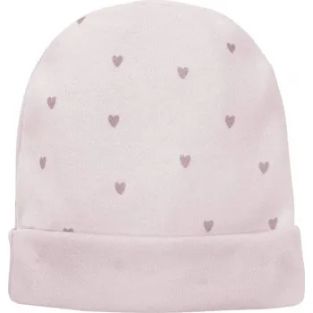 Kojenecké oblečení PINOKIO Čepička Hello RŮŽOVÁ SRDÍČKA - 68