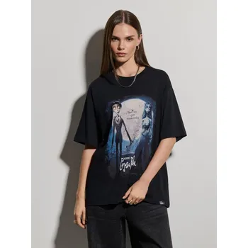 Dámské tričko Tričko s potiskem Corpse Bride - M - House - černá - 126HV-99X