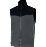DELTA GILLI / Pánská fleecová vesta - tmavě šedá/černá XL
