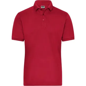 Pánské oblečení DAIBER JN 1806 / Pánská elastická polokošile z bio bavlny - red XXL