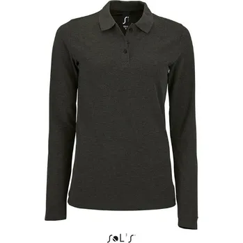 Dámská košile SOL´S PERFECT LSL / Dámská polokošile s dlouhým rukávem - charcoal melange M