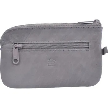 Velká kožená klíčenka 1039-B šedá