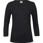 TEE JAYS TJ460 / Dámské elastické tričko s 3/4 rukávem - black XXL