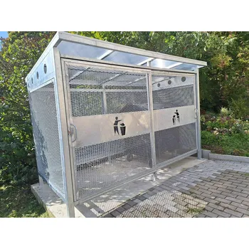 Přístřešek na auto Uzamykatelný přístřešek DUO pro dva kontejnery 1100l