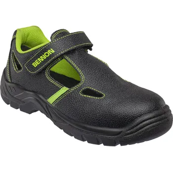 Pracovní obuv BENNON BASIC S1 / Sandál S1 - černá/zelená 39