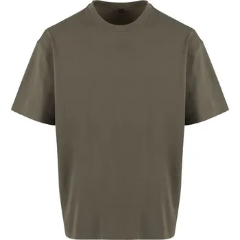 NEW MORNING STUDIOS NM 003 / Unisex oversize tričko z těžké bavlny - olive XS