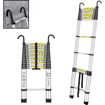 Žebřík Teleskopický žebřík s háky MXM TZ04-44-H 4,4m