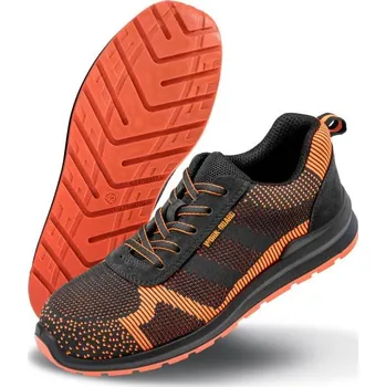 Pracovní obuv RESULT R 457X HARDY / Bezpečnostní polobotka S1 SRA - black/orange 39
