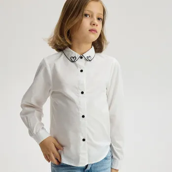 Reserved - Košile s ozdobným vyšíváním - bílá - 437FW-00X - 437FW-00X-158